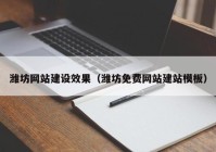 潍坊网站建设效果（潍坊免费网站建站模板）