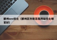 鄞州seo优化（鄞州区热销百度网站优化哪家好）